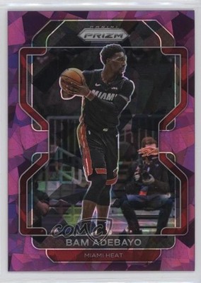 2021-22 Panini Prizm Purple Ice Prizm 36/149 Bam Adebayo #228 7ba