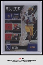 2021 Donruss Elite Company #EC7 Ja'Marr Chase / Jefferson / Beckham Jr. / Landry