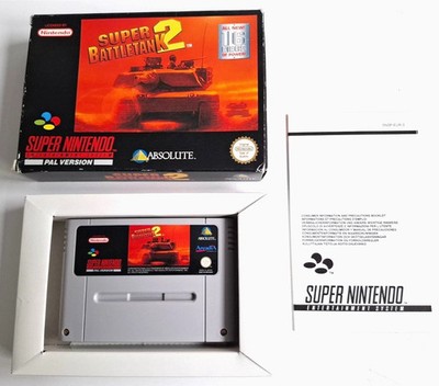Original Super Nintendo SNES Spiel OVP boxed Super Battletank 2 II aus Sammlung