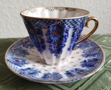 LOMONOSSOV Porzellan Kobaltblau Kaffeetasse mit Untertasse