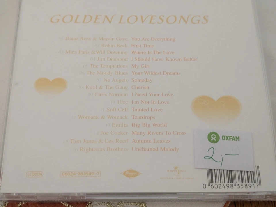 Various – Golden Lovesongs - 2005 Robin Beck/Temptations/Righteous Brothers - Bild 4 von 4