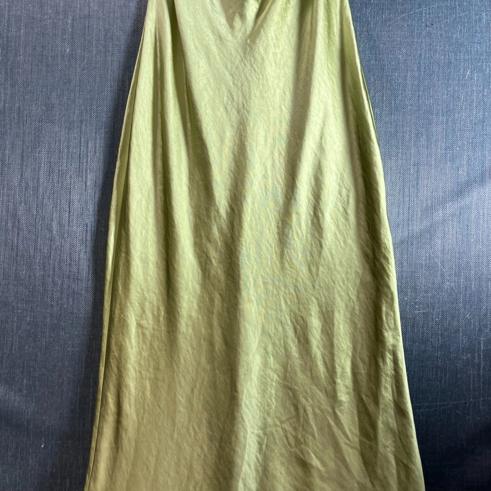 Vestido para mujer Princess Polly talla 4 verde floral bordado satinado sin cordones cóctel Foto 3 de 4