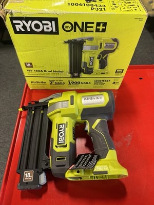 RYOBI P321 18V 18-Gauge Cordless AirStrike Brad Nailer (Tool Only) #15427409