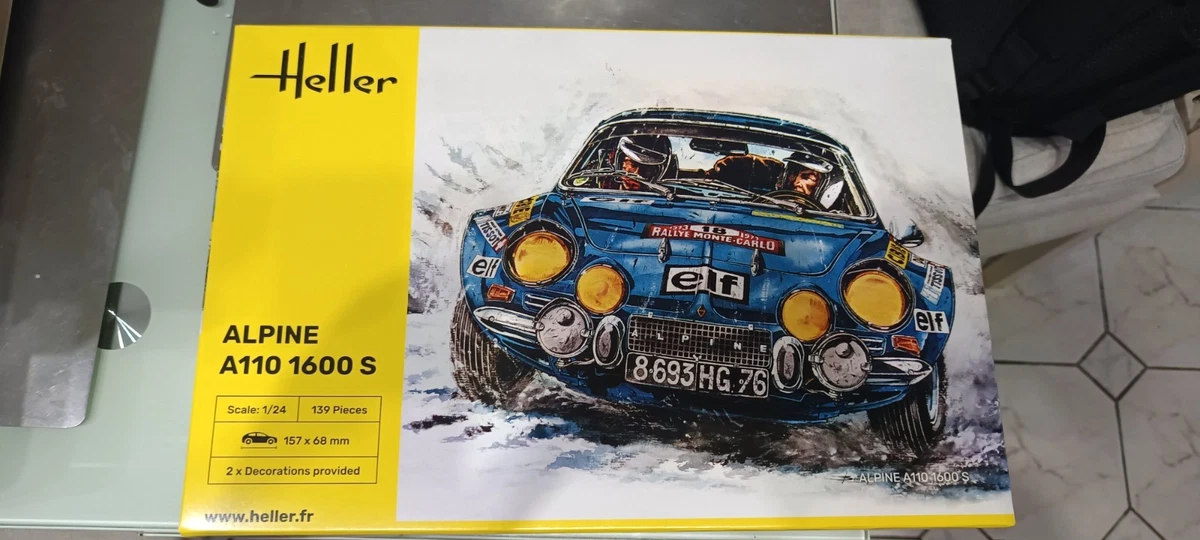 Maquette Alpine Renault 1600 Rallye Monte Carlo - Heller 1/24 - Occasion