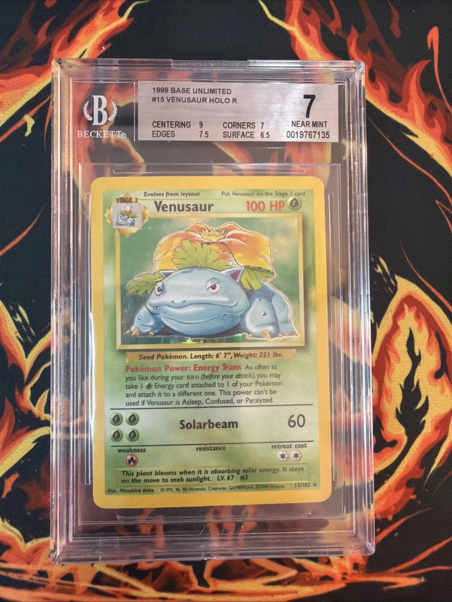 1999 venusaur pokemon card Venusaur Pokémon TCG Holo Rare Base Set Individual Collectible Card Game  Cards for sale