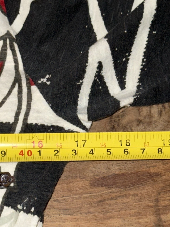 Top Desigual Mujer S Blanco Y2K Gráfico Adornado Lentejuelas Boho Volantes Túnica Foto 4 de 4