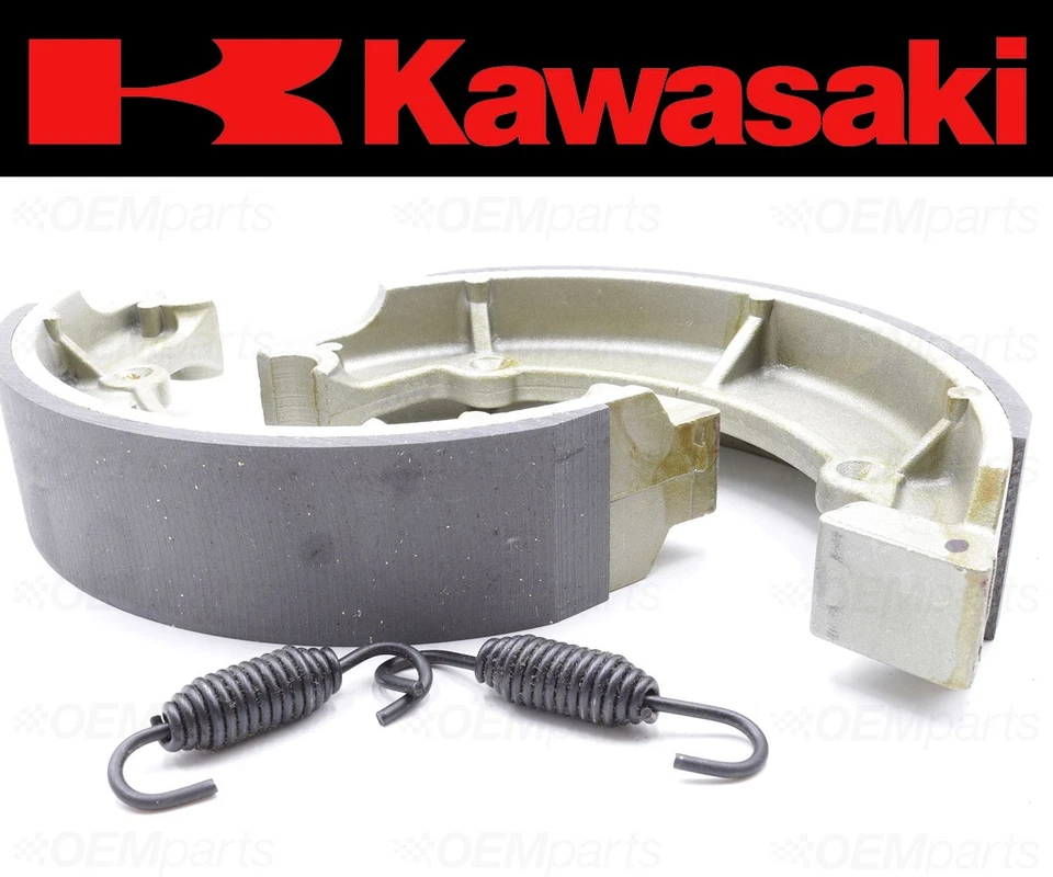 Set of (2) Kawasaki REAR Brake Shoes and Springs #42019-012 (See Fitment Chart) - Image 3 of 4