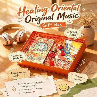 Dunhuang Original Healing Music Handmade Cultural Gift Set Journal