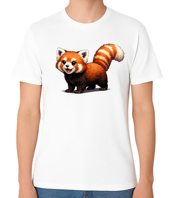 Cute Red Panda Graphic Unisex T-Shirt Adorable Wildlife Animal Tee