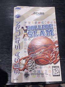 College Slam - Sega Saturn - Disc and Manual