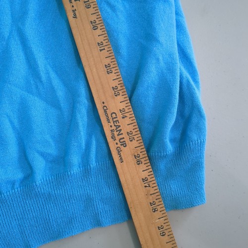 Alan flusser blue medium vneck sweater Cotton cashmere - Picture 4 of 5