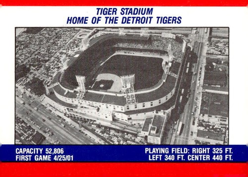 Detroit Tigers 1988 Fleer - Team Stickers - Detroit Tigers - Picture 2 of 2