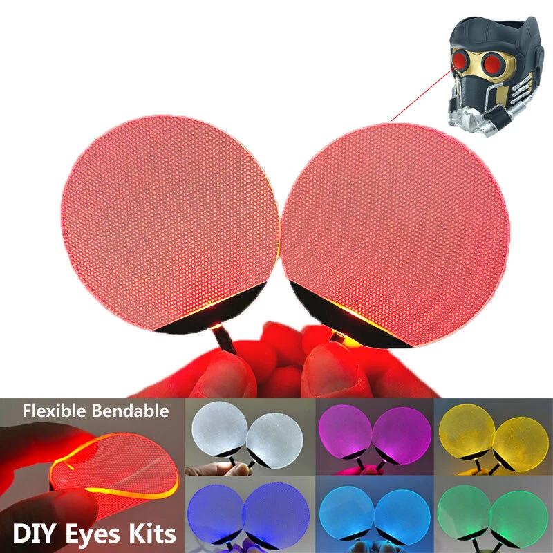 Round Bendable Led Eyes Touch Switch Kits Cosplay Mask Eye Light DIY Accessories - Bild 2 von 4