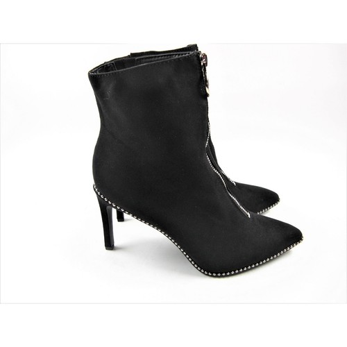 Bar III Damen-Stiefeletten Briget Microsuede Frontreißverschluss Größe 7,5 - Bild 2 von 5