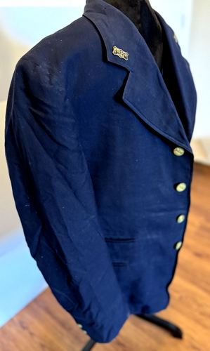 Cappotto e gilet vintage 1952 Frisco linee ferroviarie conduttore treno con insegne - Foto 9 di 24
