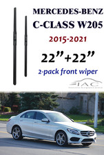 For Mercedes-Benz C-Class W205 15-21 22"+22" Front Windshield Wiper Blade 2 Pack