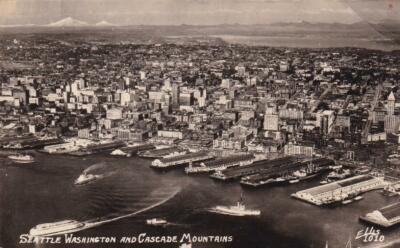 RPPC: Seattle, WA & Cascade Mountains, Mint, Ellis #1010 (PC1058)