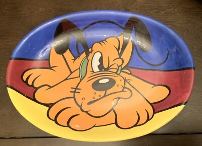 Vintage Pluto - The Art of Disney Large Platter 16  Retired Walt Disney World