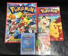 Amazing Pokemon Guidebook Greatest Battles Card list & Trainer Kit Rules Vintage