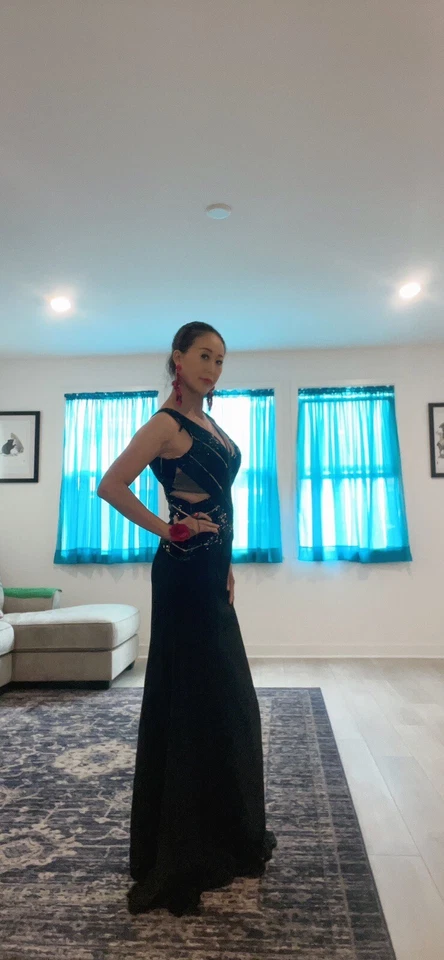 vestido de noche largo talla 2 Foto 3 de 4