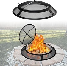 36" Spark Screen For Fire Pit - Fire Pit Screen Cover , Round Fire Pit Insert