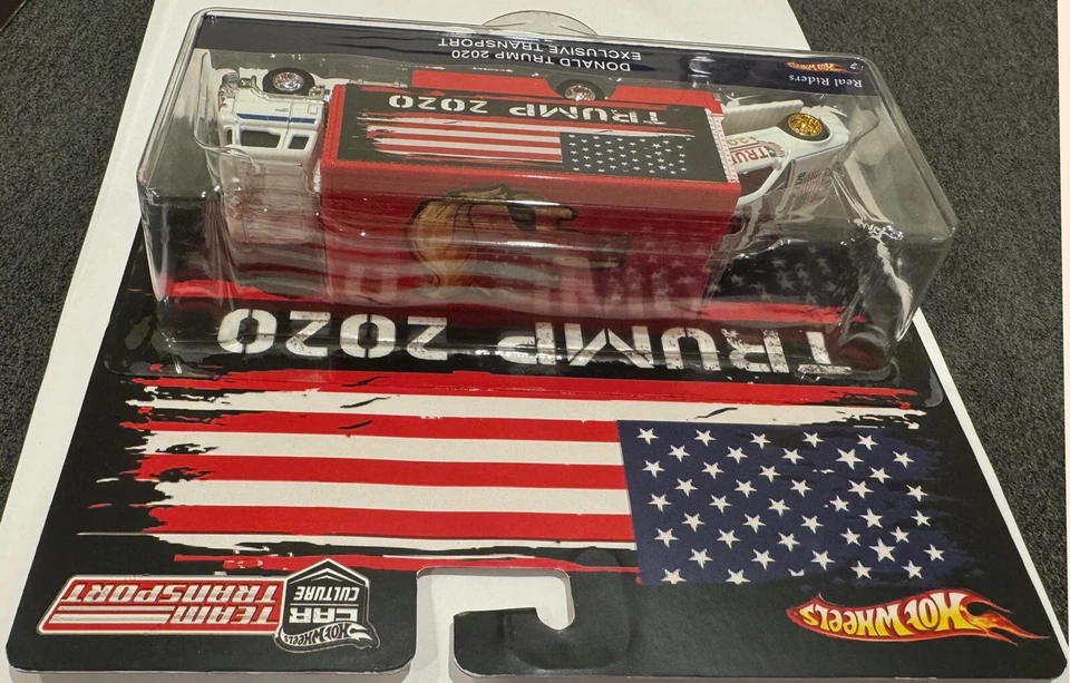 Transporte de equipo Hot Wheels personalizado Honda Prelude Trump MAGA con pilotos reales Foto 2 de 3