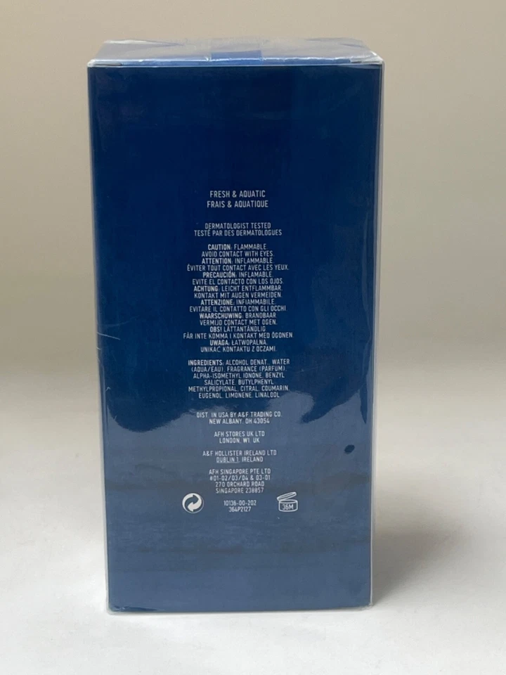 Hollister Jake Cologne Eau De Cologne 3,4 oz/100 ml nuevo en caja Foto 2 de 4