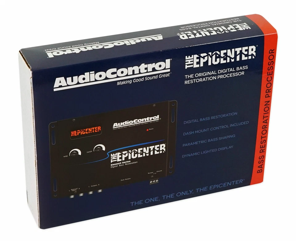 AudioControl The Epicenter Black Digital Car Bass Processor Remote Audio Control - Image 2 of 4