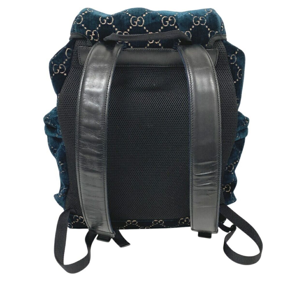 GUCCI 574923 GG Velvet Backpack/Daypack Green Unisex GUCCI 574923 GG Velvet Backpack/Daypack Green Unisex