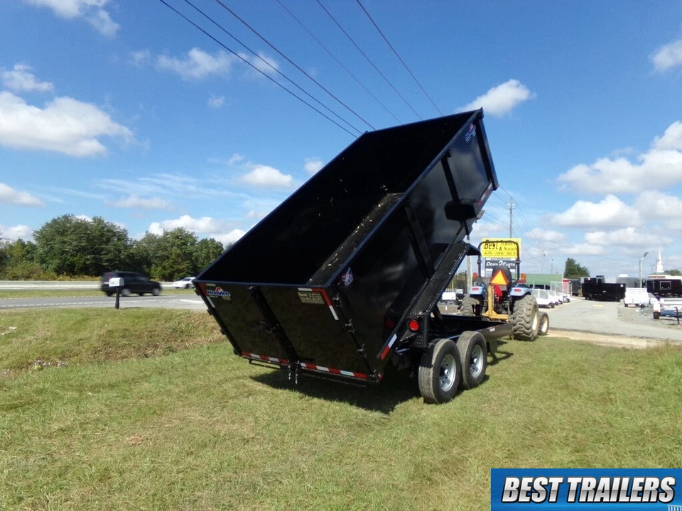 Remolque de volteo 2024 7X14 15000 PBV equipo de volteo 4 ft de alto nuevo 7 x 14 Foto 3 de 4