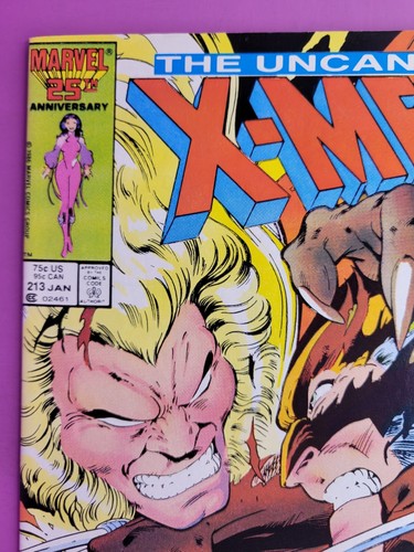 THE UNCANNY X-MEN #213 VG(LOWER GRADE) 1987 COMBINE SHIP BX43 M25 - Picture 2 of 10