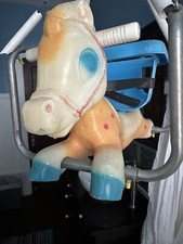 1970 Wilkes-Barre Plastic Children's Toddler Horse Swing Or Unique Plant Holder