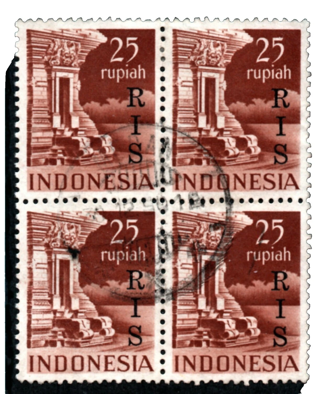 Utiliza bloques de sello de Indonesia