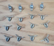 1955 1956 1957 CHEVY BELAIR 2 DOOR SEDAN QUARTER WINDOW TRIM MOLDING CLIPS