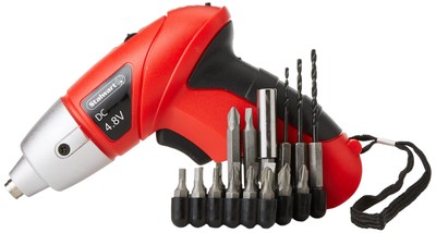 25-Piece Screwdriver Set - Cordless Drill with LED Work Light, Automatic Spin...