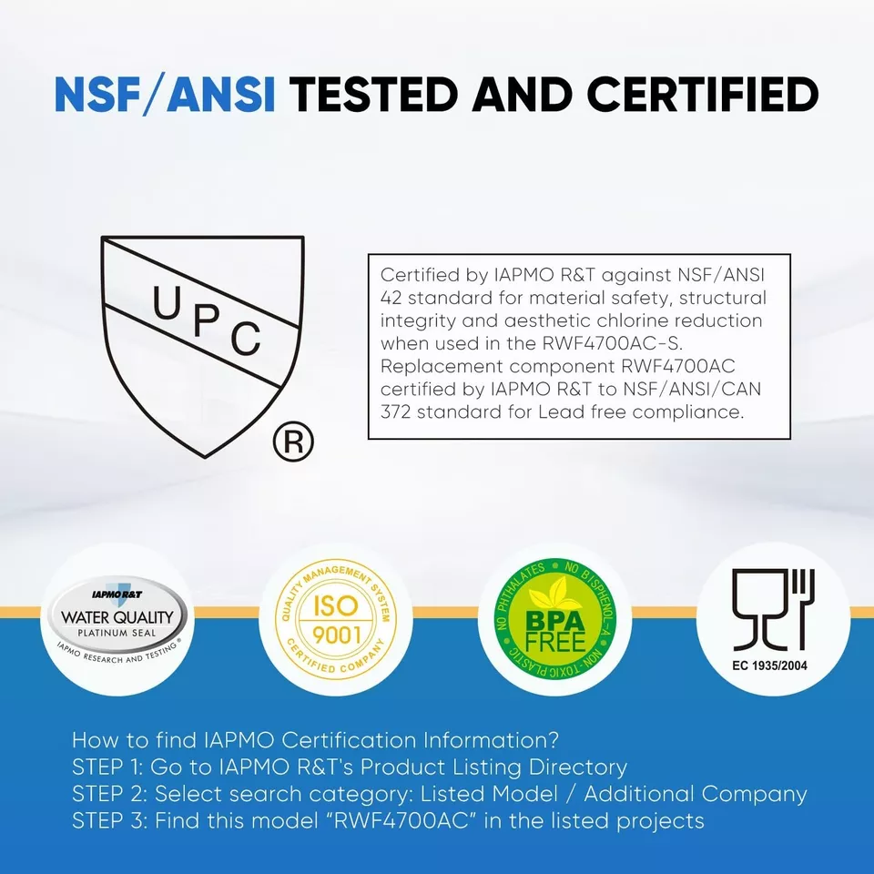 PUREPLUS RWF4700AC Fit for LG LT1000P LT1000 LT1000PC & Air Filter, 3Pack - Image 3 of 4