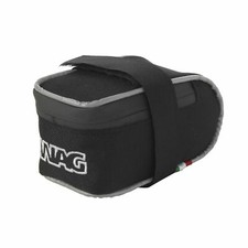 BORSA SOTTOSELLA BICI MTB CORDURA ZIP A SCOMPARSA COLORE NERO/RIFLETTENTE