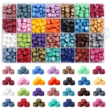 728Pcs Sealing Wax Beads, Pellets for Seal Stamp, 28 Colors 