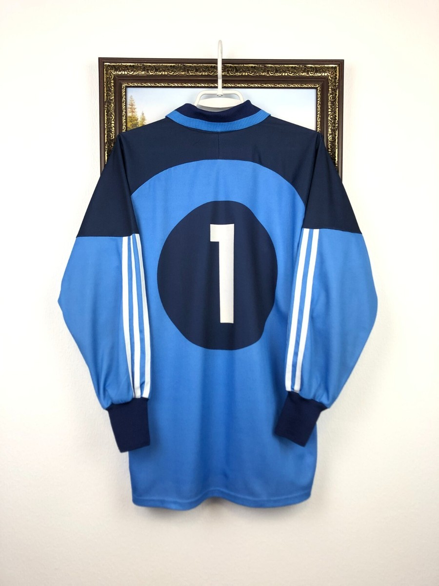 Vintage 90's Adidas Goalkeeper Football Shirt Kahn Soccer Jersey