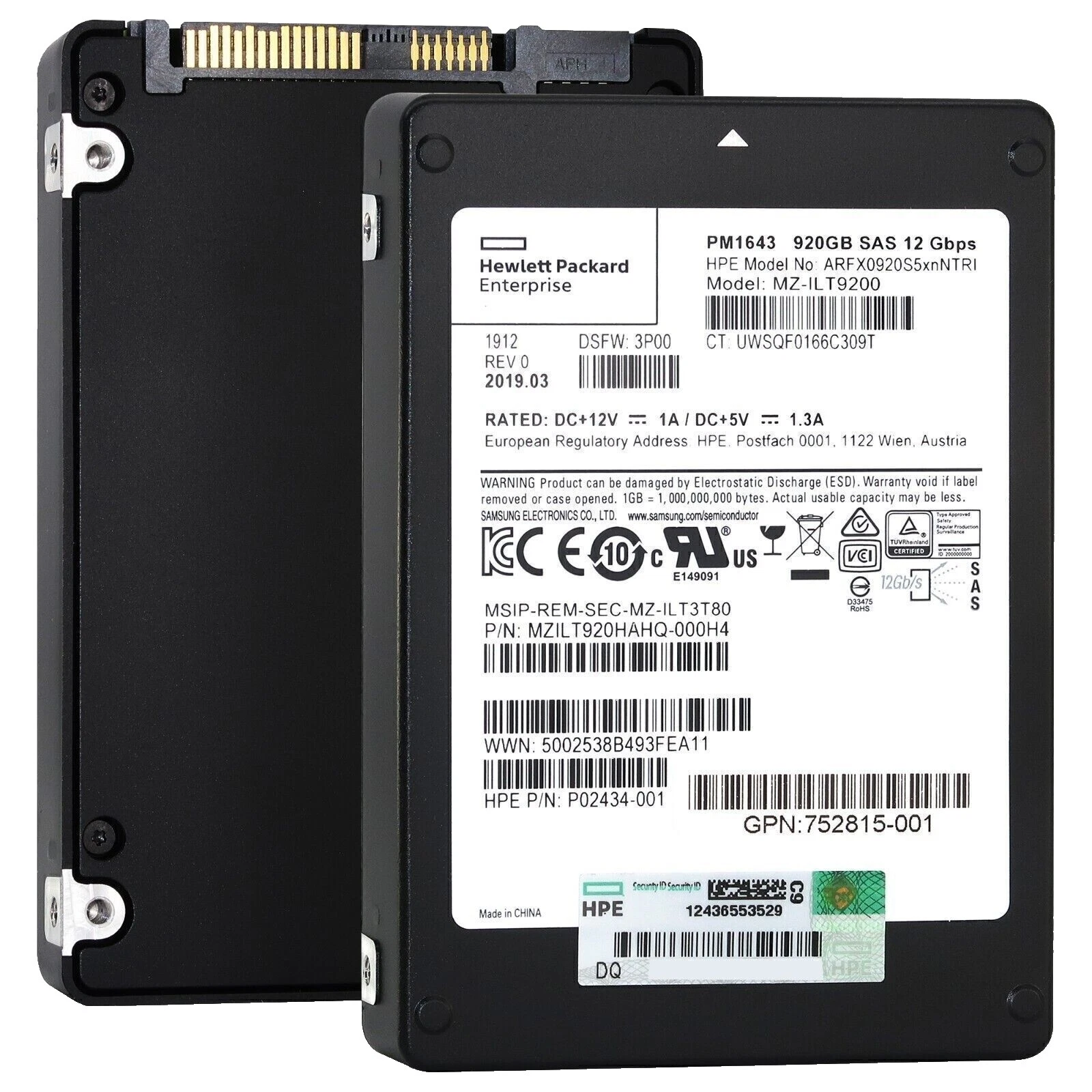 SAS Solid-State Drives 2.5 in Form Factor