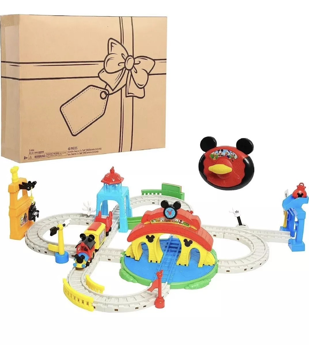 Disney Junior RC Mickey Mouse Train Track Set Ages 3+ New Toy