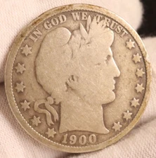 1900-O Barber Half Dollar - Nice Appearance in Good Cond (#JB03-055)-Better Date