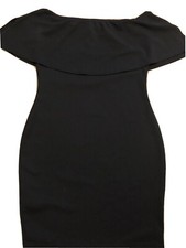Pretty Little Thing Black Bardot Dress
