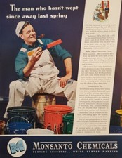 Vintage Magazine Print Ad - 1941 Fortune Magazine - Monsanto Chemicals