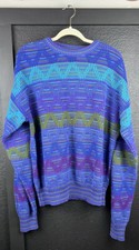 VTG Y2K Cosby Colours Alexander Julian Sweater Mens Large Cotton Made In USA