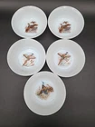 Vintage Fire King Anchor Hocking Game Birds Set Of 5  Dessert/Fruit Bowls 4 7/8"