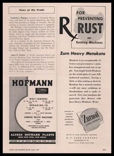 1949 Zurn Heavy Metakote Zurnoil Textile Chemicals For Rust Prevention Print Ad