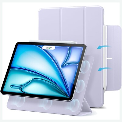 ESR Violett Hülle für iPad Air 11 Zoll 2020-2025 M3/M2, Pro, Trifold, Magnet