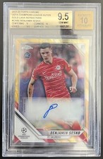 2021-22 UEFA Topps Chrome Benjamin Sesko Auto Gold Lava SSP BGS 9.5 AUTO 10 RC
