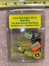TUFF FIND VINTAGE FISH GETTER SPINNERBAIT Discontinued UNKNOWN FUN3/8 OZ”5/0”BIG